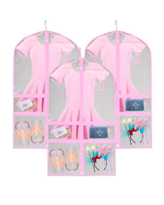 dance-xtras-costume-garment-bag-clear-trim-pink-bundle
